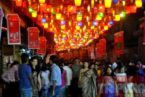 Tripura illuminates with decorative lights